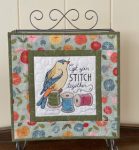 Quilted & Embroidered Table Topper/Wall Hanging