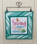 Quilted & Embroidered Table Topper/Wall Hanging