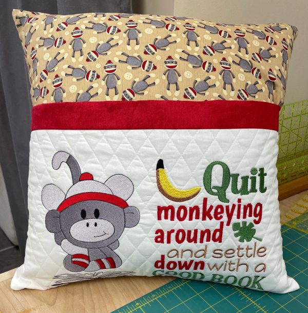 Book Pocket Pillow Slip Cover