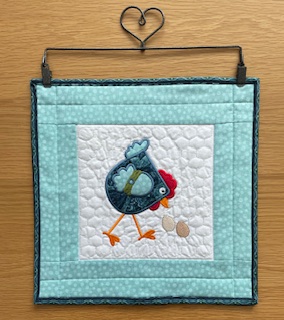 Quilted & Embroidered Table Topper/Wall Hanging