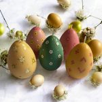 Easter Egg Pillar Candles – Cocosol Soy Wax with Vanilla Orchid Fragrance – Handcrafted Spring Decor
