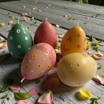 Easter Egg Pillar Candles – Cocosol Soy Wax with Vanilla Orchid Fragrance – Handcrafted Spring Decor