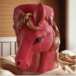Red Fire Horse Pillar Candle – Cocosoy Wax – Fireside Fragrance – 2026 Good Fortune Decor