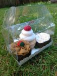 Wool Felt Set of Cupcakes | Set of 3 or 6 Cupcakes