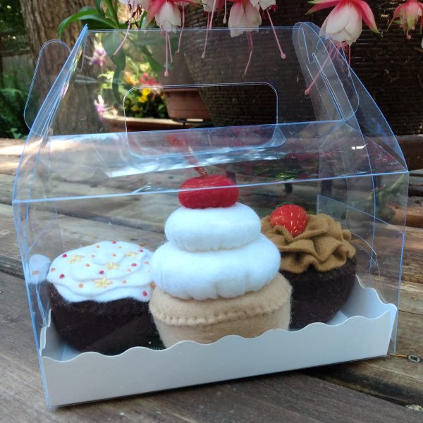 Wool Felt Sprinkles Cupcake | Imaginative Play | Tea Party