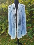 Oversized Long Lacy Cardigan, Long Crochet Jacket