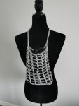 Handmade Metallic Woven Handbag - Silver Purse