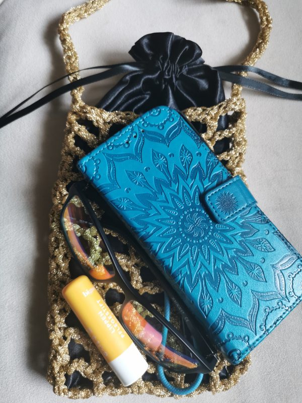 Handmade Metallic Woven Handbag - Gold Purse