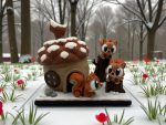 Flexi Squirrel Acorn House Playset – 3D Printed Woodland Scene
