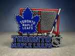 Toronto Maple Leafs 3D Printed Desk Art | 25cm x 21cm