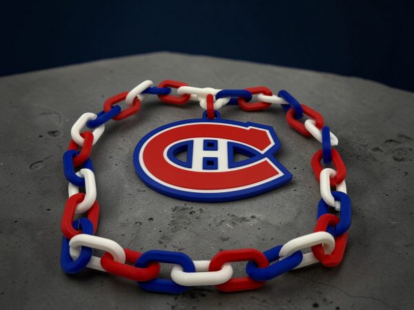 Montreal Canadiens Fan Chain – Large 3D Printed Hockey Necklace