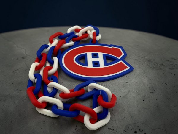 Montreal Canadiens Fan Chain – Large 3D Printed Hockey Necklace
