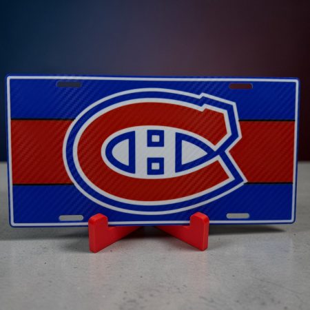 🔴🔵 Montreal Hockey Fan License Plate – 3D Printed Decor