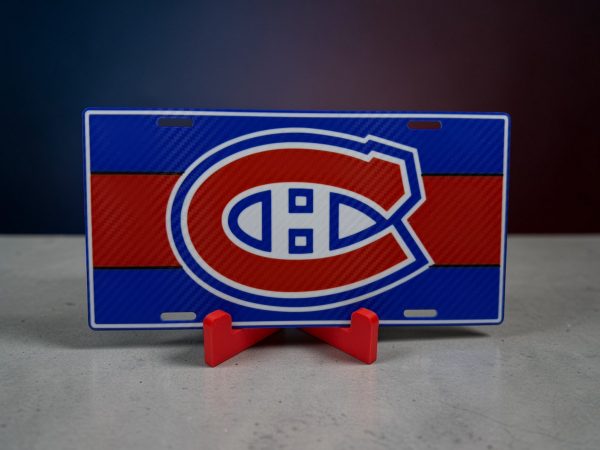 🔴🔵 Montreal Hockey Fan License Plate – 3D Printed Decor