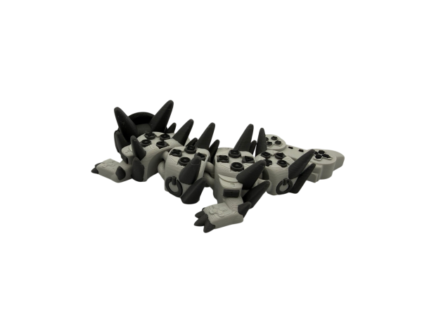 🐉🎮 Baby Gamer Boy Dragon – 3D Printed Articulated Dragon (15cm) 🎮🐉