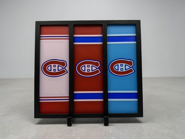 📚🏒 Montreal Hockey Inspired 3D Printed Bookmark Set – Set of 3 with Display Stand 🏒📚