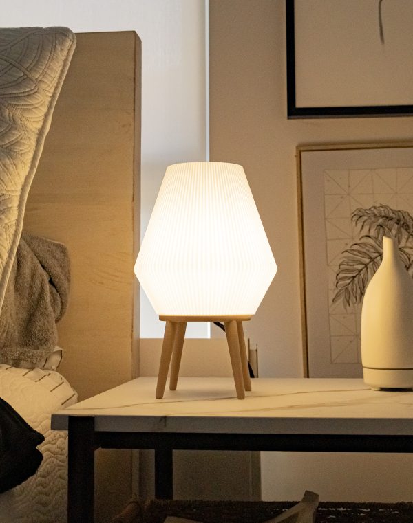 Minimalist Table Lamp - 3D Printed from Plant Based Plastic