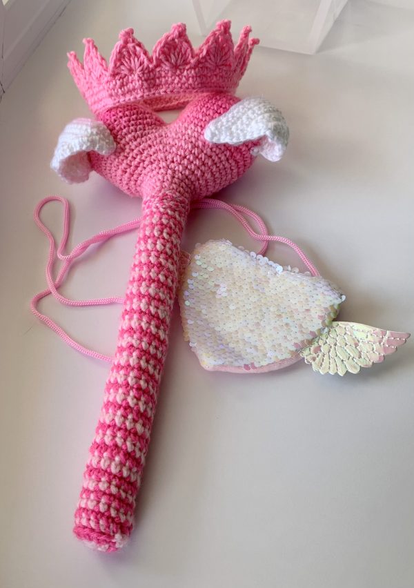 Princess Dress Up Set | Heart Wand, Crown, and Child's Purse