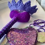 Princess Dress Up Set | Heart Wand, Crown, and Child's Purse