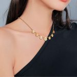 NEW 18k Gold Plated Flower Necklace Tarnish-Free Stainless Steel