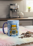 Handpainted Truck Mug
