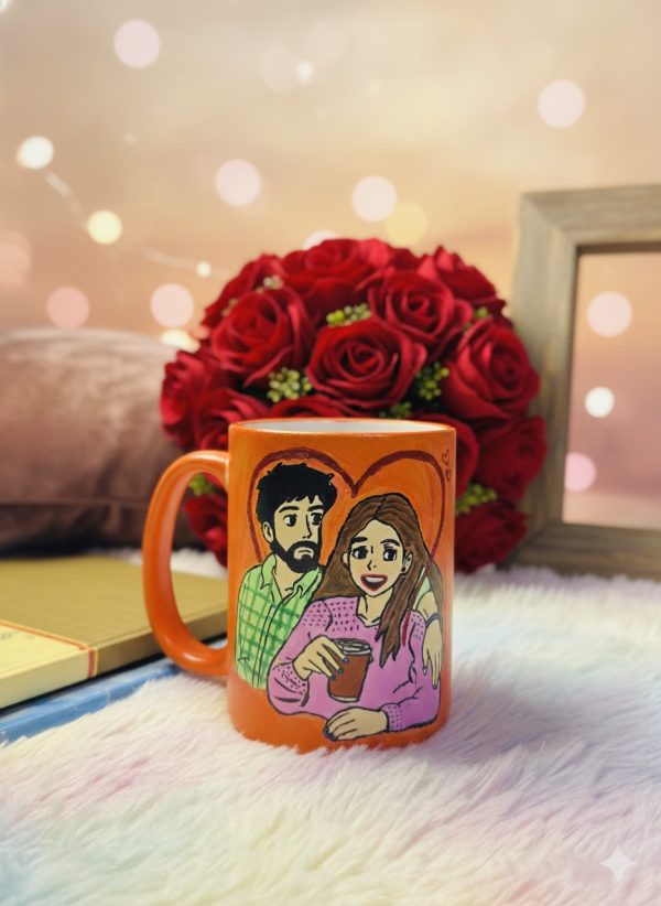 Handpainted Couple Mug
