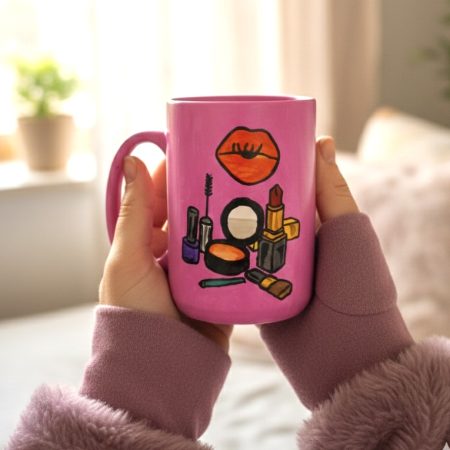 Handpainted Makeup Mug