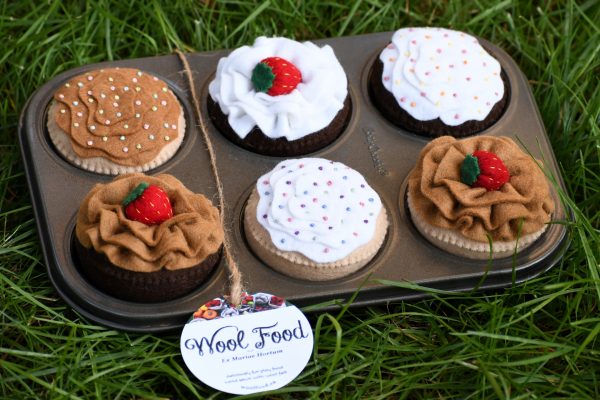 Wool Felt Sprinkles Cupcake | Imaginative Play | Tea Party