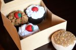 Wool Felt Set of Cupcakes | Set of 3 or 6 Cupcakes