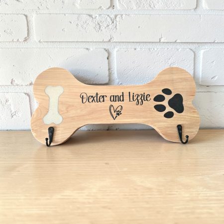 Hardwood Dog Leash Hanger