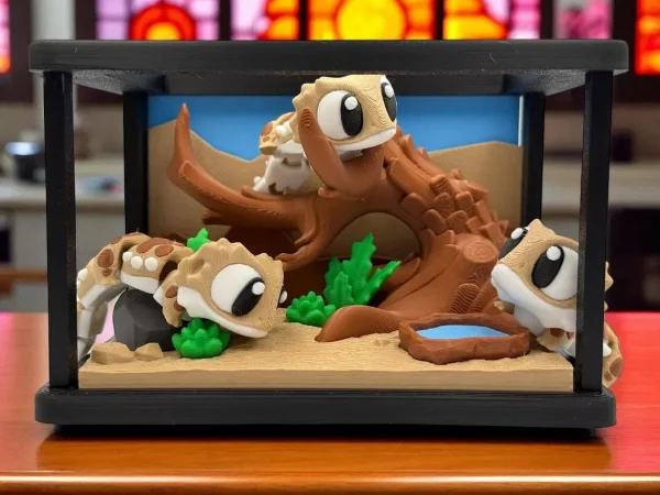 Flexi Bearded Dragon Terrarium Playset: Sensory Fidget Toy