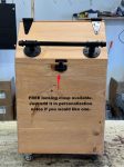 X-Large Wooden Dog Food Storage Bin: 40lb Capacity