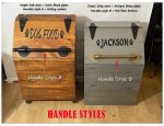 X-Large Wooden Dog Food Storage Bin: 40lb Capacity