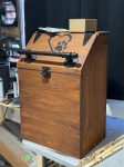 X-Large Wooden Dog Food Storage Bin: 40lb Capacity