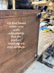 X-Large Wooden Dog Food Storage Bin: 40lb Capacity
