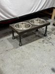 Industrial Inspired Raised Dog Bowl Feeder