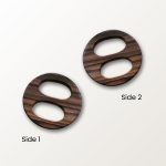 Tiger Ebony Wood Scarf Ring