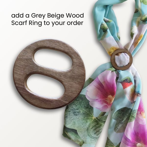 Hummingbirds & Hollyhocks ECO SCARF