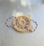 Lavender & Pearl Dainty Beaded Bracelet – Delicate Handcrafted Jewelry- Bundle & Save