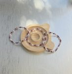 Lavender & Pearl Dainty Beaded Bracelet – Delicate Handcrafted Jewelry- Bundle & Save