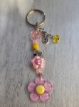 Handcrafted Petal Pop Floral Keychain – Colorful Bag & Key Accessory