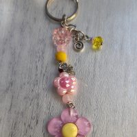 Handcrafted Petal Pop Floral Keychain – Colorful Bag & Key Accessory