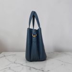 Blueberry Floral Faux Leather Handbag, Rose Gold Hardware, Zippered Compartment