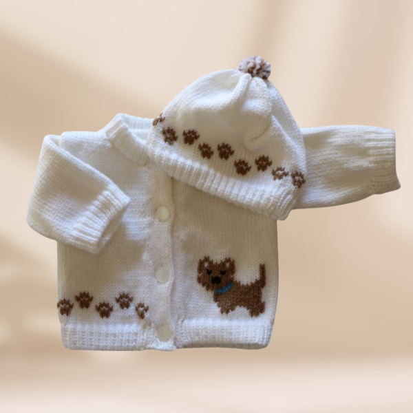 Yorkie Dog Baby Sweater, Handmade Knitted Baby Sweater, Personalized Baby Sweater