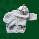 Monkey Baby Sweater, Handmade Knitted Baby Sweater, Personalized Baby Sweater