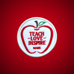 Personalized Embroidered Teacher Patch, Embroidered Patches