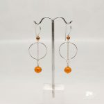 Amber Hoop Earrings