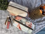 Handmade Cosmetic Pouch | Zipper Makeup Bag | Travel Toiletry Organizer| Cute Organizer for Skincare & Essentials | Gift for her