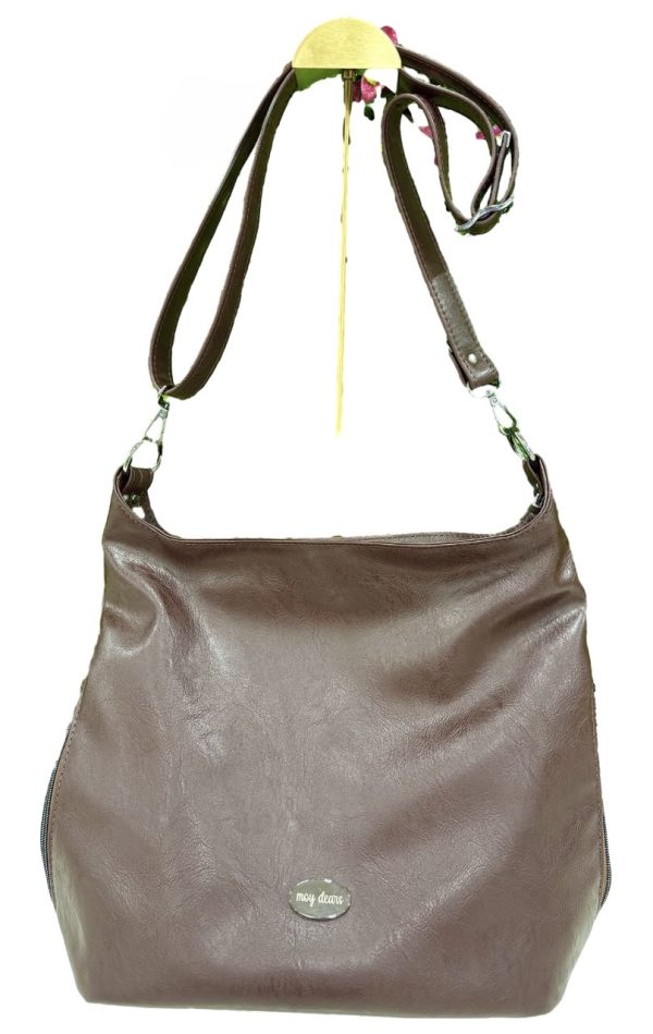 Elegant Dark Brown Slouchy Bag