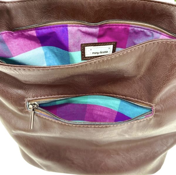 Elegant Dark Brown Slouchy Bag